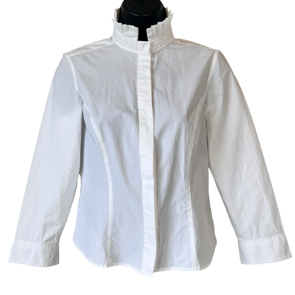 VERSACE VJC White Cotton Button Down Shirt